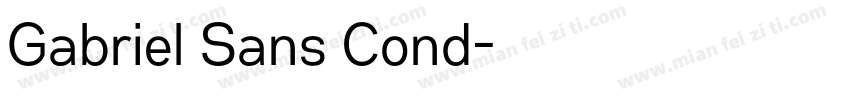 Gabriel Sans Cond字体转换